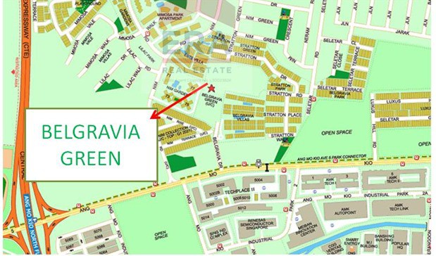 Sitemap of Belgravia Green